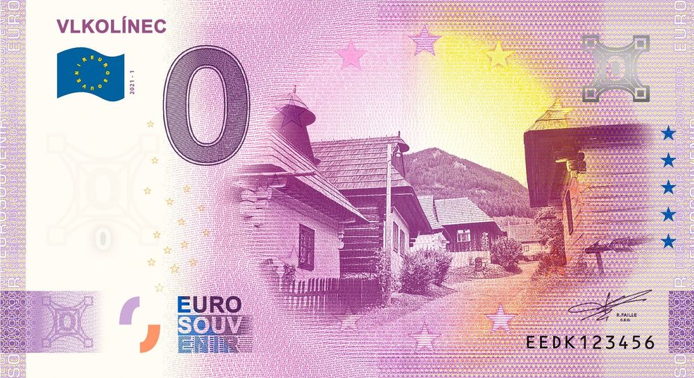 eurobankovka Vlkolínec