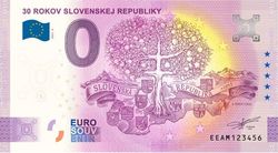 eurobankovka 30 rokov Slovenskej republiky
