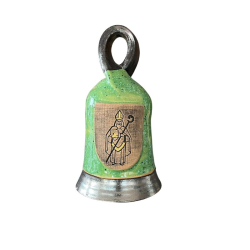 Keramick� zvon�ek � sv. Mikul�, zelen�