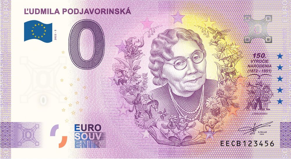 eurobankovka Ľudmila Podjavorinská