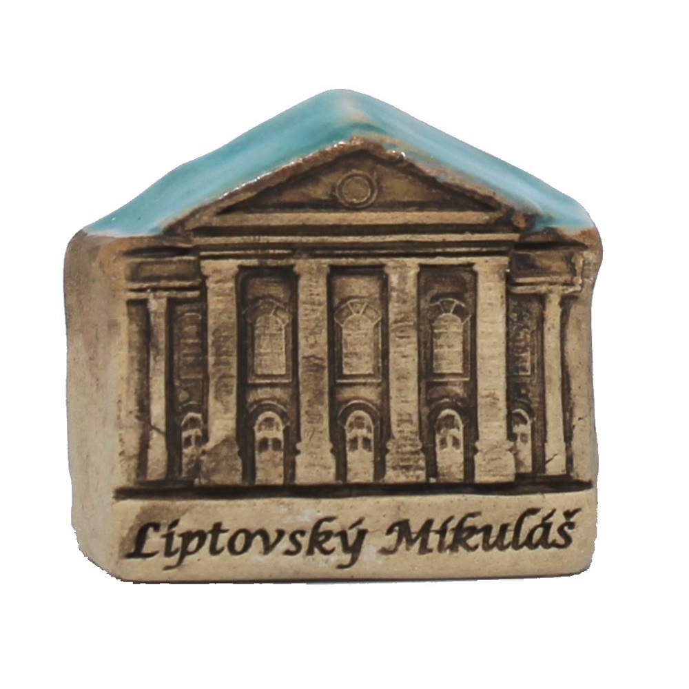 keramická miniatúra synagógy