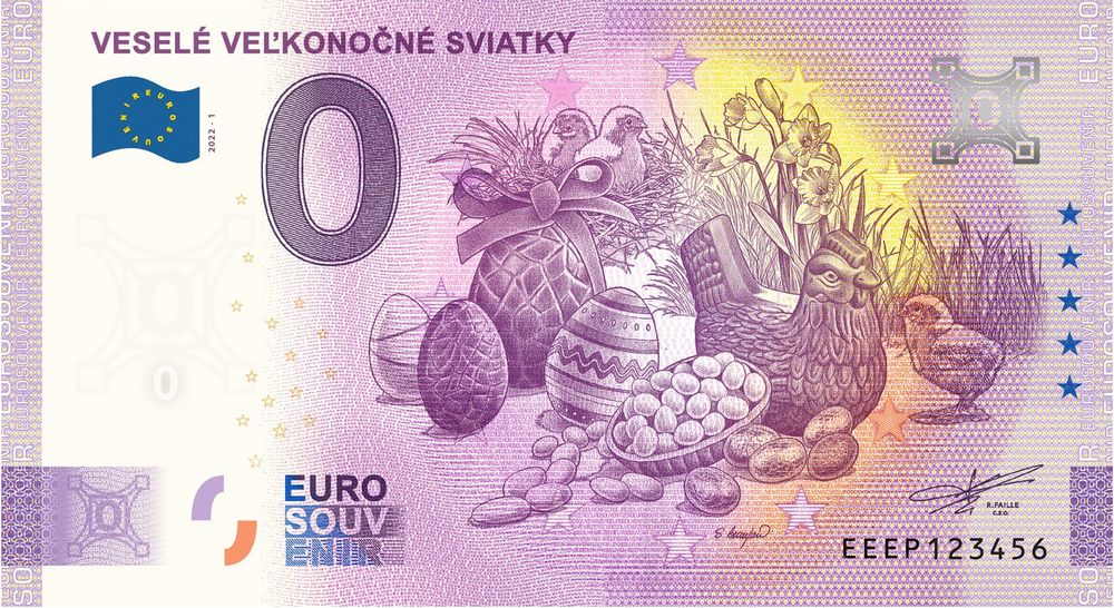 eurobankovka Veselé Veľkonočné sviatky